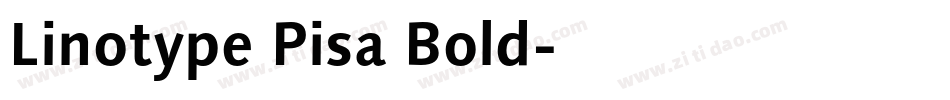 Linotype Pisa Bold字体转换